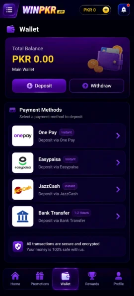 WinPKR App Wallet